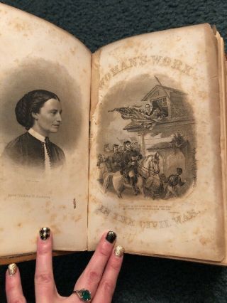 Rare 1867 ‘womens Work In Civil War’ Book Nurses 1st Ed Confederate Brockett