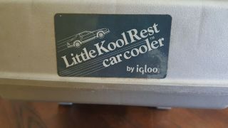 Vintage Little Kool Rest Igloo Car Truck Cooler Drink Cup Holder Armrest Ice EUC 7