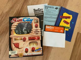 Broderbund Maxis Simcity Game Commodore 64 / 128 5.  25 " Disk