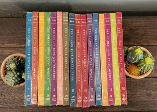 Vintage The Golden Book Encyclopedia Full Set Of 16 - 1959 & 1960