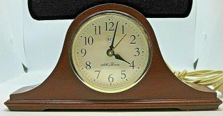 Vintage Seth Thomas Electric Mantle Alarm Clock - And