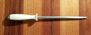 Vintage White Wusthof Trident Classic 9in 23cm Sharpening Honing Steel Rod X004