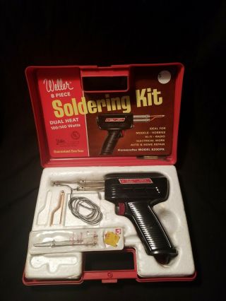 Vintage Weller 8200n Soldering Gun Kit 100/140 Watts Dual Heat Usa
