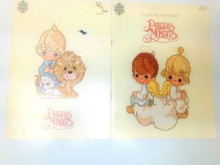 Vintage Precious Moments Gloria & Pat Vintage Cross Stitch Pattern Books 80 & 83