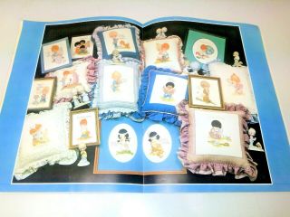 Vintage Precious Moments Gloria & Pat Vintage Cross Stitch Pattern Books 80 & 83 4