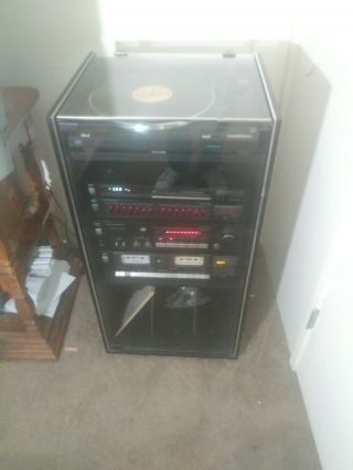 Very Rare Mcs 5 - Component Stereo Sound System In Cabinet