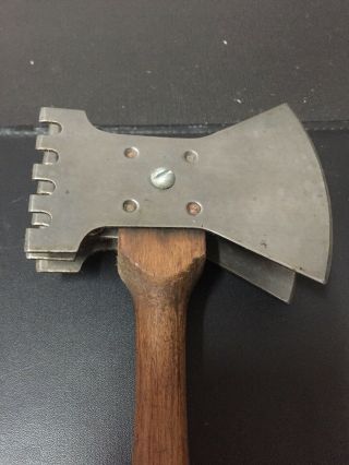 Vintage Stainless Steel Wood Handle Meat Hatchet Cutter Cleaver 5