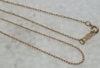 Vintage Solid 14k Yellow Gold 15 - 1/2 " Designer Necklace -,  L@@k