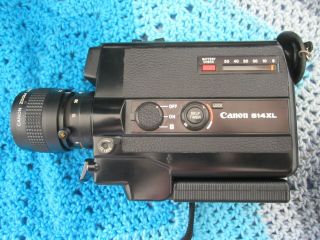 Canon Af 514 Xl 8mm Movie Camera With C8 Zoom Lens And Bag