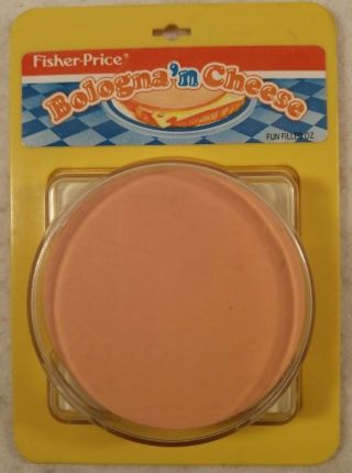 Vintage Fisher Price Bologna Cheese Replacement Play Food Pretend Sandwich 1987