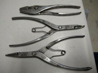 Vintage Snap - On Tools Snap Ring Pliers 70a,  70b,  Hcp - 48a.  Made In Usa.