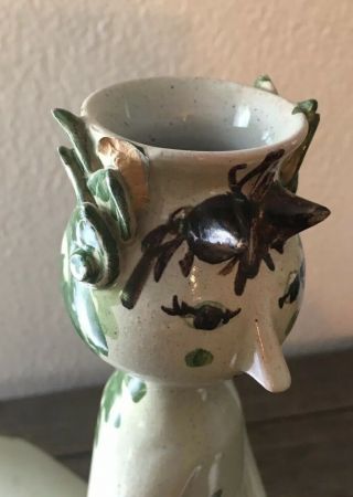 Rare Vtg.  BJORN WIINBLAD Pottery Figural Candle Holder Denmark 7