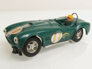 Vintage Tri - Ang Scalextric Cobra Slot Car Triang Green Missing Windshield 4 3/4 "
