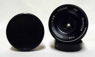 Yus F/2.  8 28mm Prime Wide - Angle Lens Yashica Y/c Slr Film Camera Dslr Micro Nex