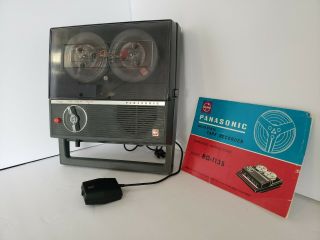 Vintage Panasonic Rq - 113s Reel To Reel Tape Recorder 1968,  Manuals,  Very