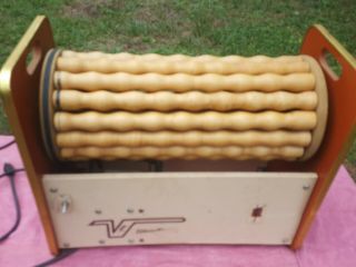 Vintage Vitamaster Vmrl - 14 Wooden Roller Massager Vita Master
