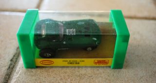 Vintage Aurora Cheetah Model Motering Ho Scale Slot Car Case Green