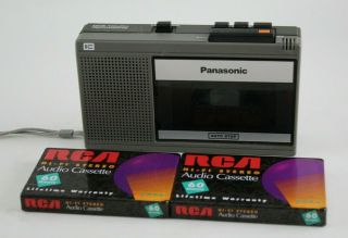 Vintage Panasonic Ic Auto Stop One Touch Cassette Recorder Rq 339 - &