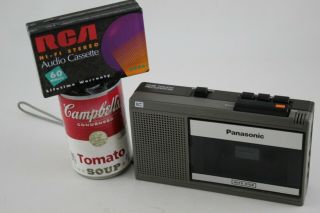 Vintage Panasonic IC Auto Stop One Touch Cassette Recorder RQ 339 - & 6