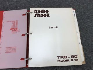 Payroll | Radio Shack TRS - 80 Model II Microcomputer 26 - 4603 4