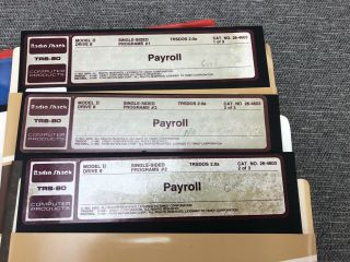 Payroll | Radio Shack TRS - 80 Model II Microcomputer 26 - 4603 6