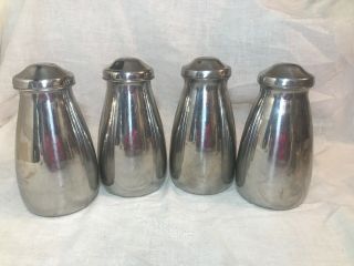 4 Vintage Vollrath Stainless Steel 6841 Decanter Hospital Water Pitcher Carafe