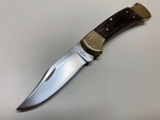 Vtg Buck Folding Knife 112 1981 - 86 Usa Ranger Pocket Edc