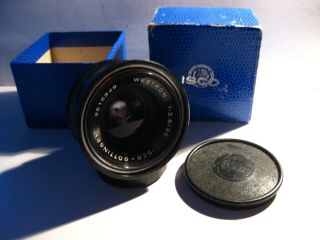 M42 Isco - Göttingen Westron 35mm 1:2.  8 Weitwinkelobjektiv Lens Caps Box 2