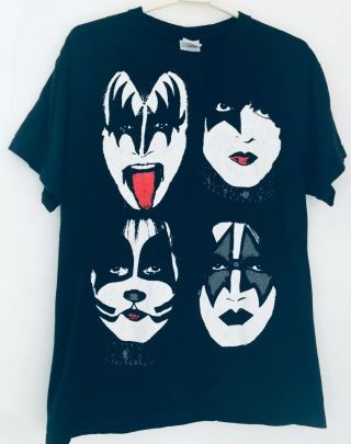Vintage Kiss Sonic Boom Over Europe Tour 2010 Black T - Shirt Size M