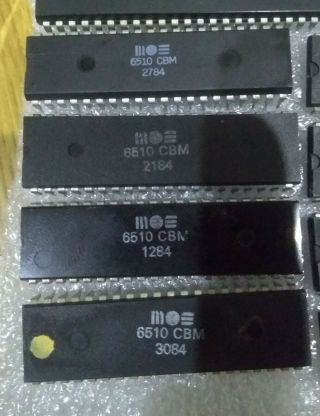 1x Mos 6510 Cbm Cpu For Commodore 64/64c/sx64 Cbm