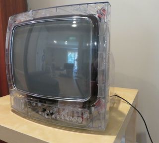 Vintage Rca 13” Color See - Through Prison Tv Model J13805cl
