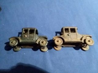 Vintage 1920s Hubley Arcade Cast Iron Ford Model T Doctors Coupe Toy Car.