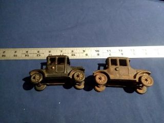 Vintage 1920s Hubley Arcade Cast Iron Ford Model T Doctors Coupe Toy Car. 2