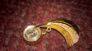 Vintage Womens Swiss Made 17 Jewels Buler Brooch Watch