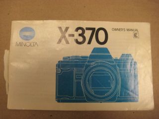 Vintage Minolta X - 370 Camera 35mm Film SLR W/ 2 Lens,  Case,  Flash & Accessory ' s 4