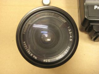 Vintage Minolta X - 370 Camera 35mm Film SLR W/ 2 Lens,  Case,  Flash & Accessory ' s 7