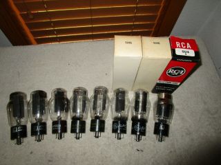 (8) Nos Nib To Strong Rca,  Ge Other 5u4g Rectifier Audio Tubes