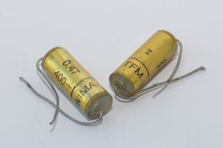 Matched Vintage Wima Tfm Tone Capacitors 0.  47 Mfd / 400 V,  Marshall Amps