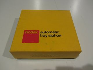 Vintage Kodak Automatic Tray Siphon / Darkroom Equipment
