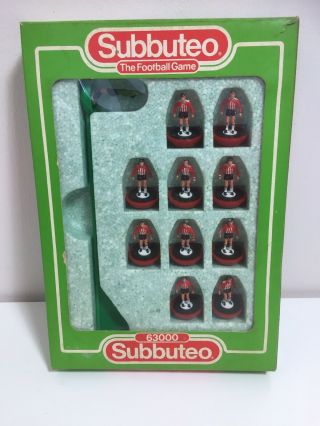 Subbuteo Sunderland Fc Squad Boxed 651 - 1983 - Players 63000 Vintage