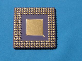 AM5x86 P75 - AMD - X5 - 133ADZ Vintage CPU Ceramic Gold Processor Socket PGA168 2