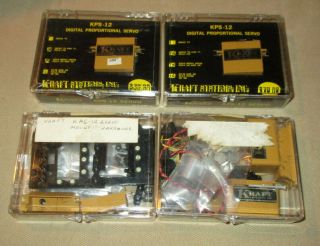 Kraft Vintage Kps - 12,  S - 15 Servos,  Boxes And Parts,  Mount Hardware