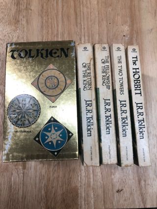 Vintage Books: 1977 Lord Of The Rings Gold Box Set