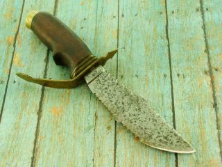UNUSUAL VINTAGE CUSTOM HAND MADE TRENCH ART FIGHTING BOWIE KNIFE HUNTING KNIVES 2
