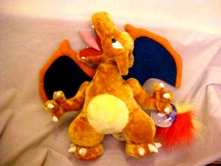 Vintage 1999 Pokemon Charizard 17 " Plush With Tags Play By Play Exc/cond