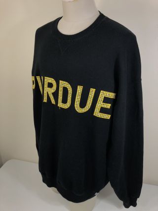 Vintage 90s Purdue Boilmakers Black Russell Athletic Sweatshirt Men ' s 3XL XXXL 5