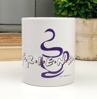 Vintage Friends White Coffee Tea Mug 1995 Central Perk Memorabilia Collectible