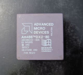 Amd Am486 Dx2 - 80 (a80486dx2 - 80n) (gold Recovery?)