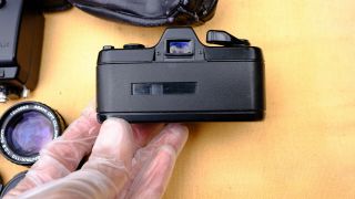 Vintage Pentax Auto 110 Camera,  3 lenses,  Flash 7