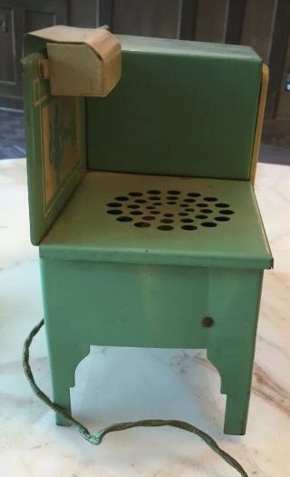 Vintage Child ' s Tin Empire Toy Stove Electric 8